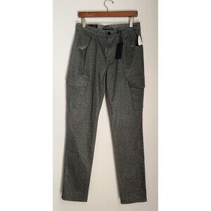 Monfrere Men's Preston Coated Leopard Cargo Pants. Size: 30